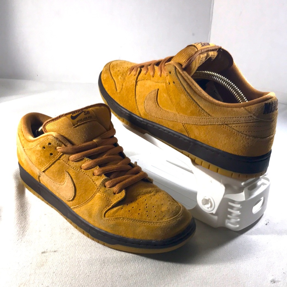 Nike Mens SB Dunk Low Pro Wheat  Baroque Brown Gum Mocha BQ6817-204 Sz 11.5